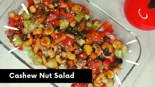 Cashew Nut Salad Recipe  How to make cashew nut salad [upl. by Sug]