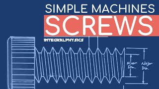 Calculate Mechanical Advantage  Screws  Simple Machines For Engineers [upl. by Hayouqes]