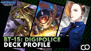 BT15 DigiPolice Deck Profile Digimon Card Game [upl. by Goggin]