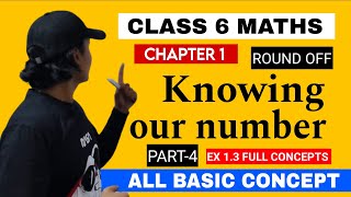 4 CLASS 6 MATHS CHAPTER 1 KNOWING OUR NUMBER EX 13  ESTIMATE ROUND OFF  MATHS BY GAURAV [upl. by Conger]