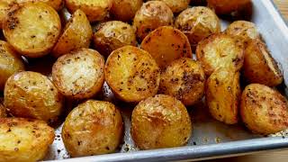 Crispy Roasted Baby Potatoes [upl. by Arvie]