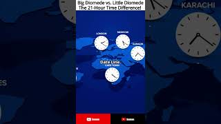 Big Diomede vs Little Diomede The 21 Hour Time Difference [upl. by Warfold]