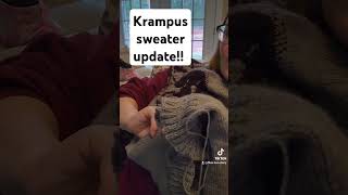 Krampus sweater update See you on sleeve island [upl. by Lilybelle335]