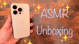 iPhone 16 Pro Desert titanium ASMR unboxing [upl. by Nahsab]