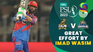 Great Effort By Imad Wasim  Peshawar Zalmi vs Karachi Kings  Match 17  HBL PSL 8  MI2T [upl. by Leugimsiul208]