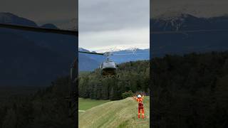 Coming in low  Austrian Air Force Agusta Bell 212 helicopter  Bundesheer [upl. by Singband]