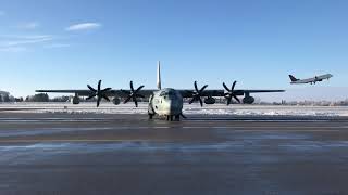 C130 Hercules Engine Startup [upl. by Lrat]