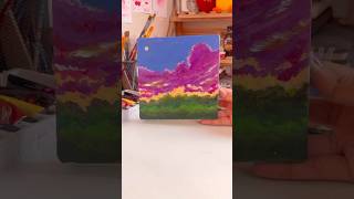 Studio Ghibli Painting🎀 foryou acrylicpaiting painting acrylic paiting shortsvideo shorts [upl. by Gaston]