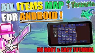 TERRARIA HOW TO INSTALL ALL ITEMS WORLD FOR ANDROID NO ROOT EASY TUTORIAL [upl. by Dyane]