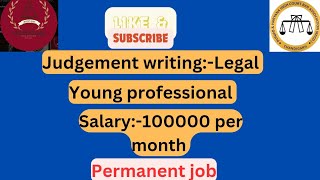 Legal vacancy freshers and advocate must applysalary 100000per month [upl. by Pain152]