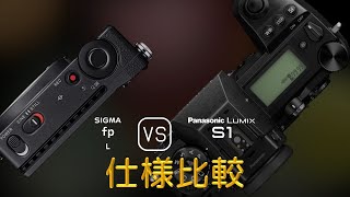 Sigma fp L と Panasonic Lumix S1 の仕様比較 [upl. by Garda17]