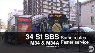 Introducing 34 St Select Bus Service [upl. by Ileray634]