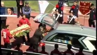 FUNERALI PIERMARIO MOROSINI STADIO LIVORNO ULTIMO SALUTO [upl. by Lerak]