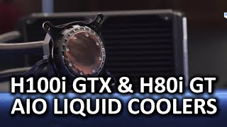 Corsair H100i GTX and H80i GT Allinone Liquid Coolers [upl. by Alleacim]