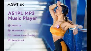 AGPTEK A51 Clip MP3 Player with Bluetooth [upl. by Assirrak]