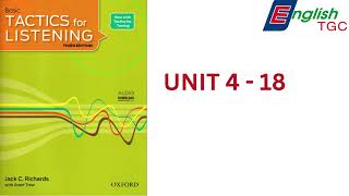 TACTICS for LISTENING BASIC UNIT 4 18 [upl. by Xel398]