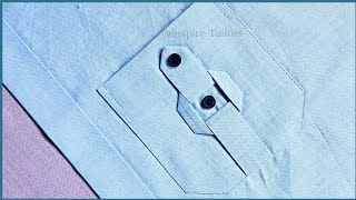 designer pocket stitching  latest designer shirt pocket stitching [upl. by Little]