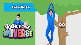 Tree Pose  The Cosmic Kids Yoga Pose Universe  Kids Workout [upl. by Nnyleve]