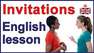 5 ways to give an invitation  English lesson [upl. by Llednahs]