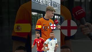 ENGLAND v SPAIN 🏆 EURO 2024 FINAL FAN CHALLENGE shorts [upl. by Benito]