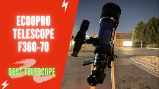 ECOOPRO 70mm Refractor Telescope Review  ECOOPRO Telescope F36070 Manual Unboxing [upl. by Maltz]