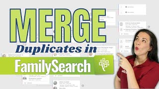 Beginners Guide to FamilySearch Merge Duplicates in Family Tree [upl. by Enixam]