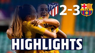 HIGHLIGHTS  Atlético de Madrid 2  FC Barcelona 3  SUPER CUP FINALISTS [upl. by Yetac]