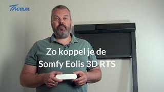 Zo koppel je de Somfy Eolis 3D RTS aan een zonwering of screen met RTS motor [upl. by Enileuqaj]