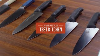 Equipment Review Inexpensive Chefs Knives [upl. by Allebasi]