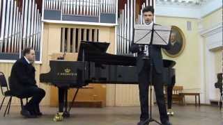 E Bozza  Caprice Improvisation D Pashinskiy  clarinet E Dashak  piano [upl. by Pruchno]