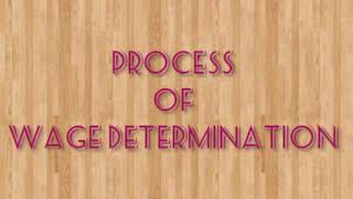 Process of wage determination [upl. by Rosen558]