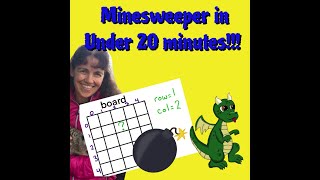 Python Minesweeper Program in Less than 20 minutes [upl. by Frantz483]