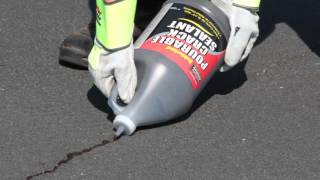 SealMaster Pourable Crack Filler  Cold Pour Crack filler for asphalt pavement [upl. by Bernardi]