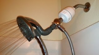 Rainshowr Dechlorinating Shower Filter Installation amp Review [upl. by Grizel]