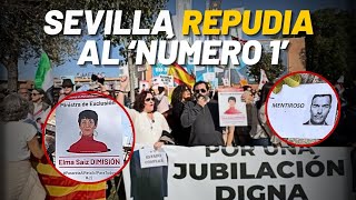 Sevilla REPUDIA al número 1 Sánchez no tiene paz ni en la cuna del socialismo [upl. by Aurlie]