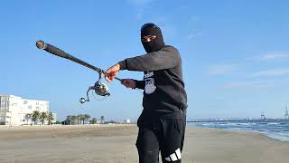 surfcasting lance OTG media vuelta 252 metros силовой заброс [upl. by Enidualc]