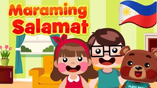 Maraming Salamat Filipino Song  Philippines Kids Nursery Rhymes  Mga Awiting Pambata [upl. by Nerta598]