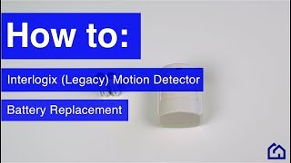 Battery Replacement Interlogix Legacy Motion Detector [upl. by Akinyt]