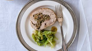 Recette  Ballotine de pintade aux champignons [upl. by Ardiek]