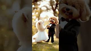 Dog Wedding Cute and Heartwarming Spectaclecute dogfashionshow dogrunway petfashionista puppy [upl. by Acenahs28]