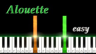 Alouette  French Canadian Childrens Song  Easy [upl. by Neeruan]