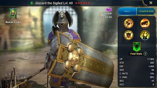 Lets Play RAID SHADOW LEGENDS DAY 470 GISCARD THE SIGILED Android Gameplay [upl. by Ark87]