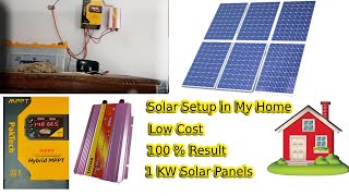 Solar Panel Installation  Bilal Home  PAK Tech MPPT  Eastern 3 kw Inverter  Cost Saving Solar [upl. by Arraeic]