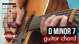 How to play the D minor 7 chord  Beginner guitar lesson [upl. by Lasyrc104]