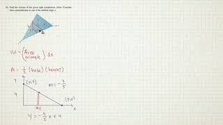 Volume of a tetrahedron in calculus 2 [upl. by Cathyleen30]