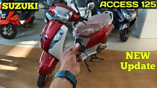 Suzuki Access 125 New Model 2024 Red and White colors Detail Review  On Road Price  Big Update [upl. by Ravert594]