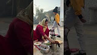 Winter Special Breakfast villagekitchen villagefood villagelife sunilpalvlogs [upl. by Elysia]