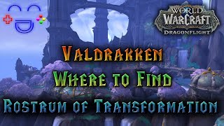 Rostrum of Transformation Location  Valdrakken Dragonflight [upl. by Amees]