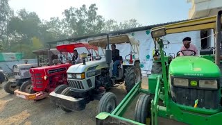 tractors power test Mahindra Arjun Novo Eicher Mahindra New Holland Sonalika John Deere JCB [upl. by Laeahcim957]