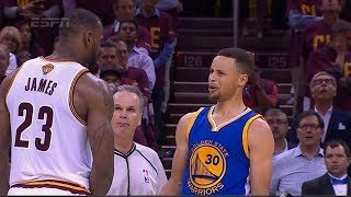 All Lebron james fights steph currygreenthompson [upl. by Norrehc]